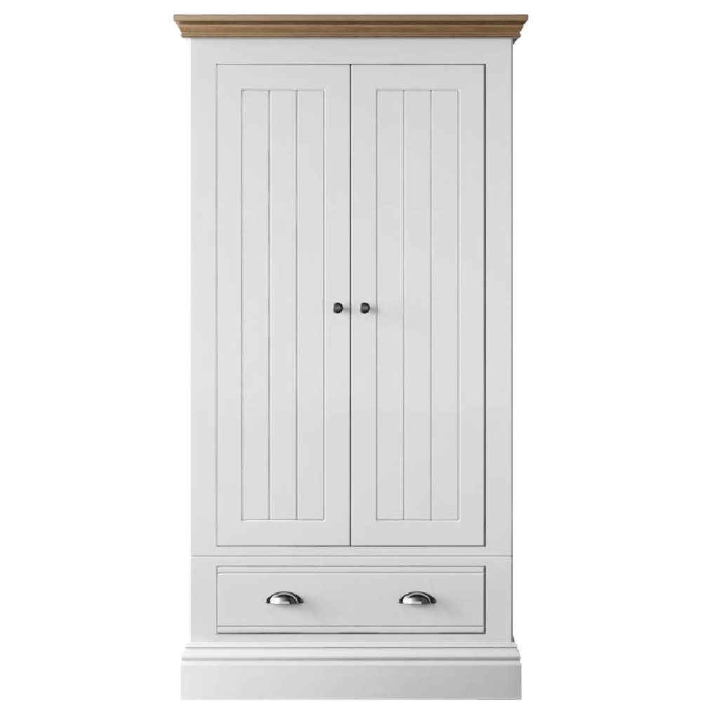 New England 2 Door 1 Drawer Wardrobe