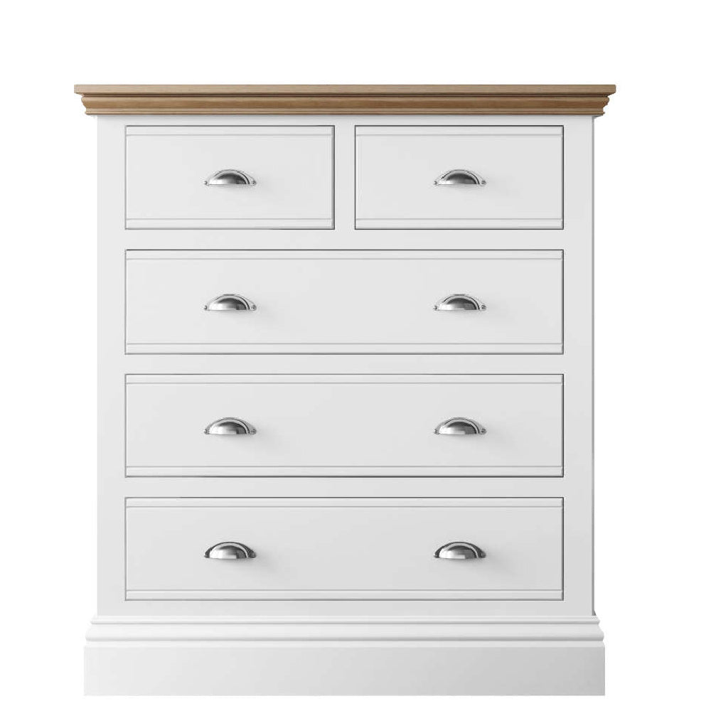 New England Painted 2 + 3 Drawer Chest