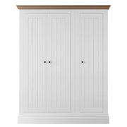 New England 3 Door Full Hanging Wardrobe