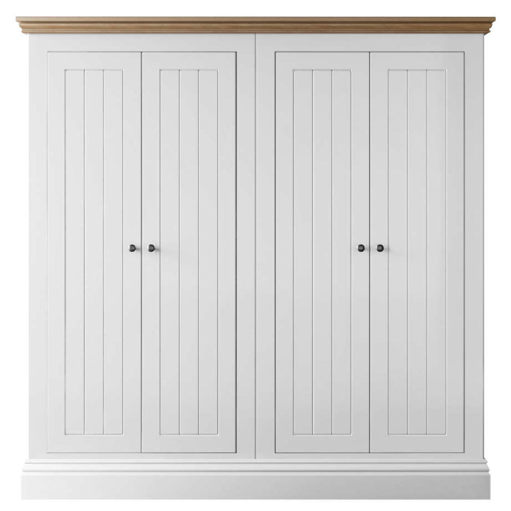 New England 4 Door Full Hanging Wardrobe