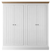 New England 4 Door Full Hanging Wardrobe
