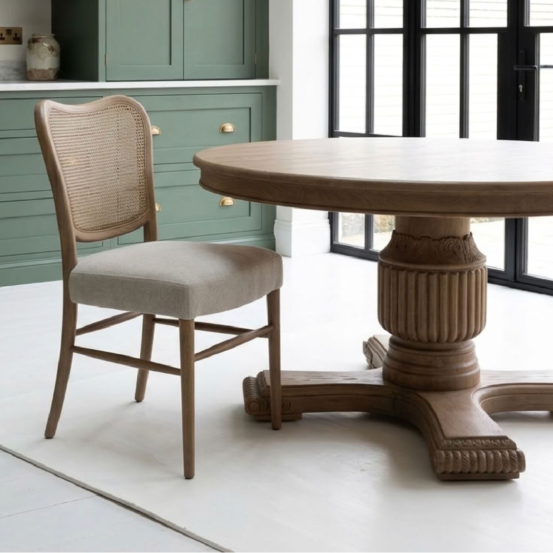Bonnie Steeple Grey Fabric Dining Chair set of 6