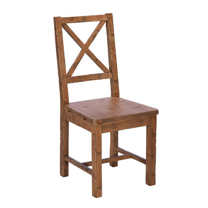 Nixon  Reclaimed Cross Back Dining Chair