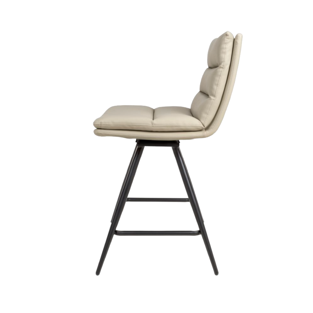 Nobo Swivel Bar Chair – Taupe