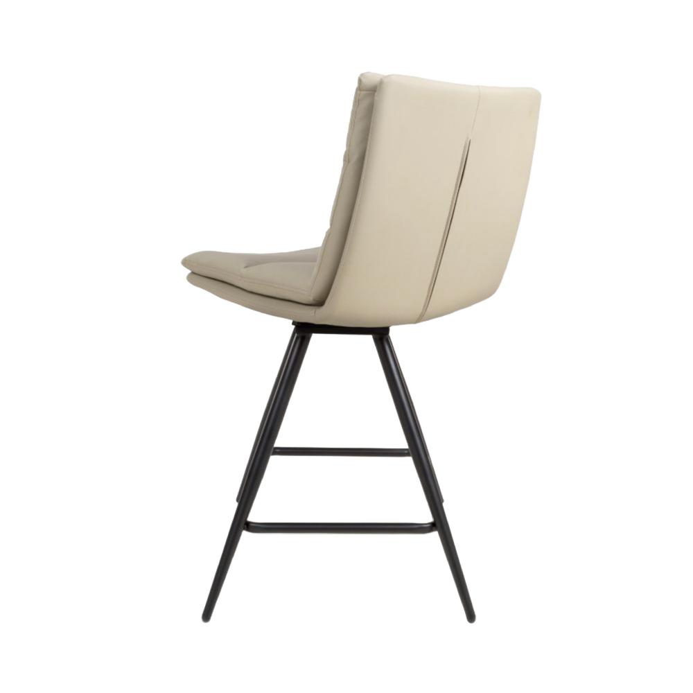 Nobo Swivel Bar Chair – Taupe