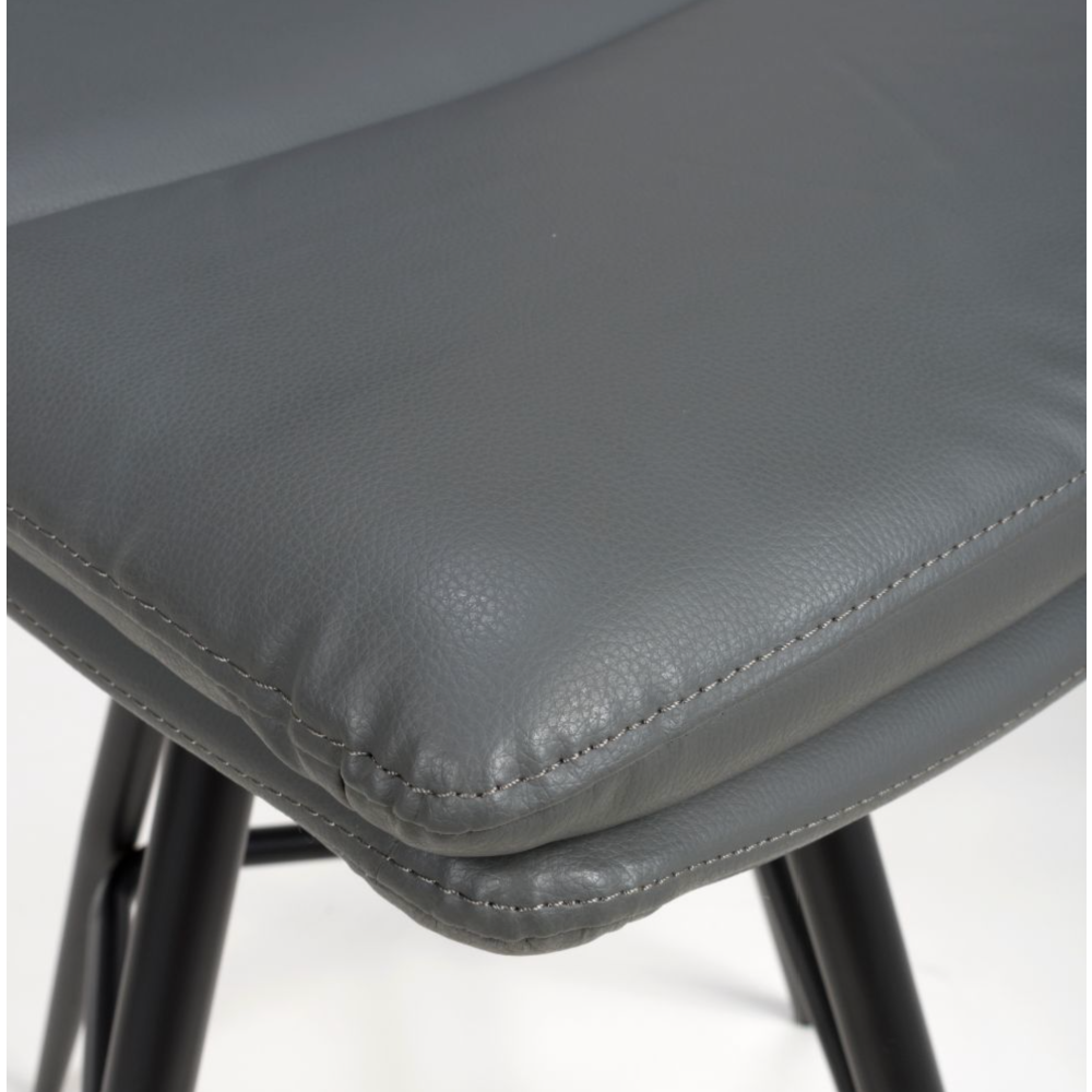 Nobo Swivel Bar Chair – Grey