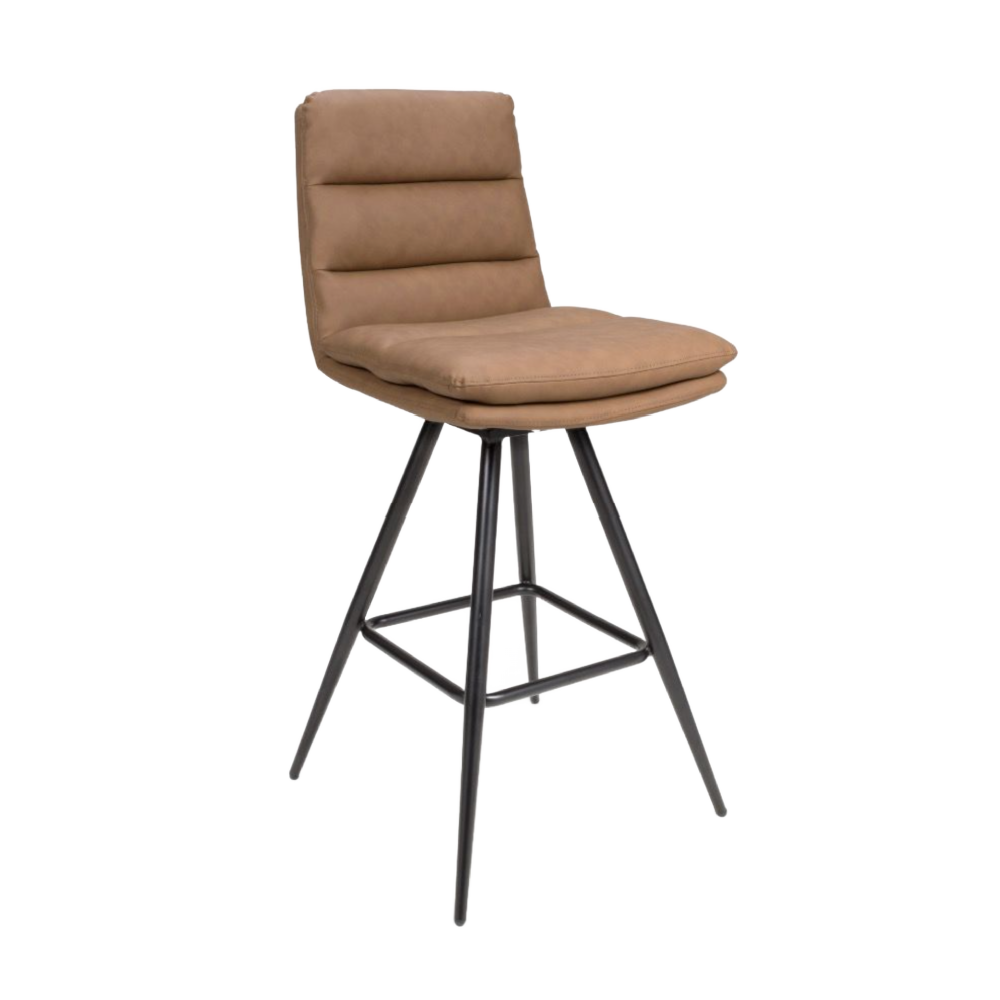 Nobo Swivel Bar Chair – Tan