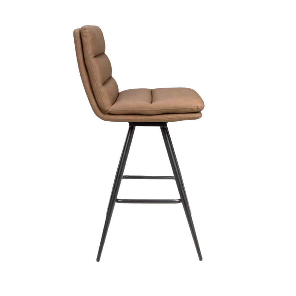 Nobo Swivel Bar Chair – Tan