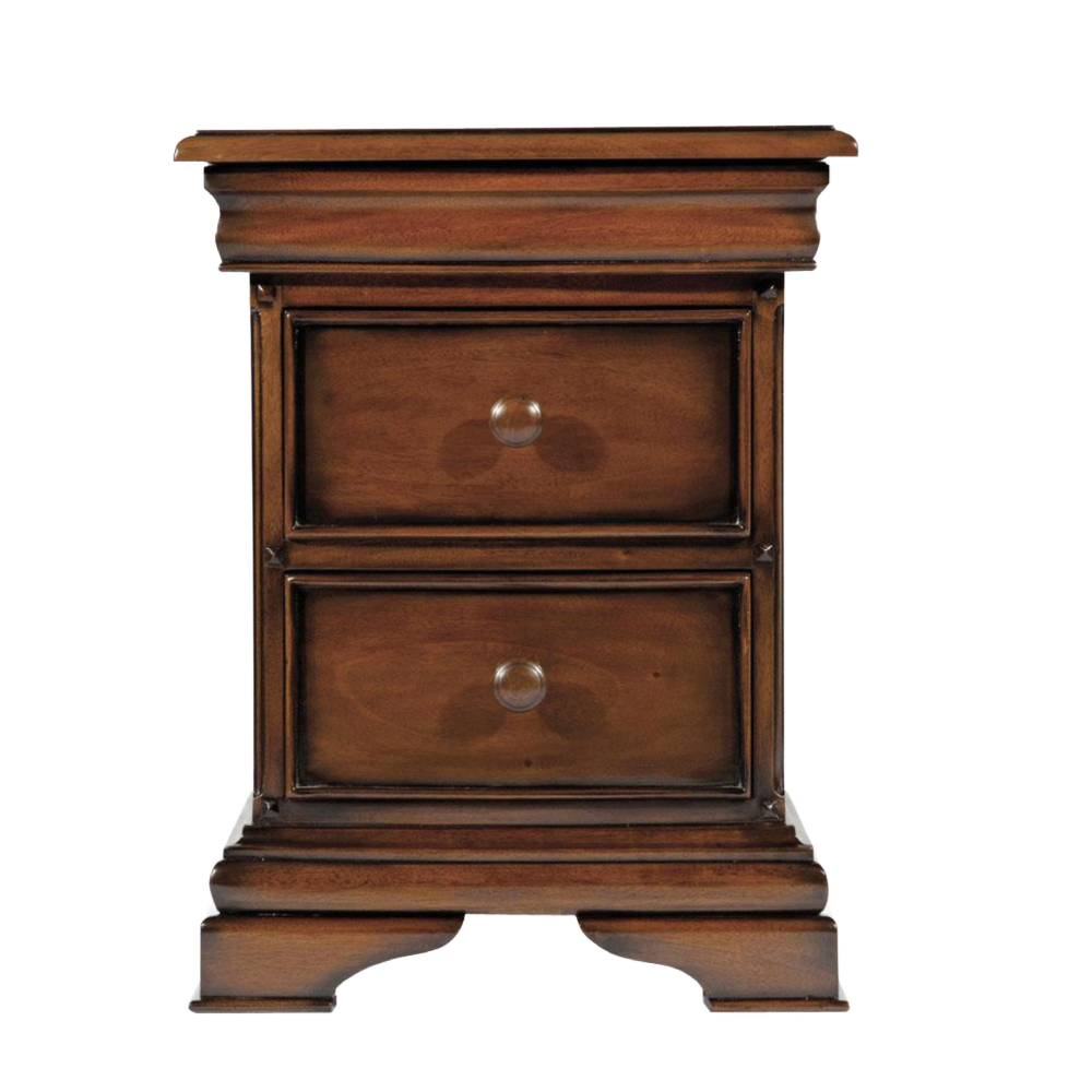 Normandie 2 drawer bedsde