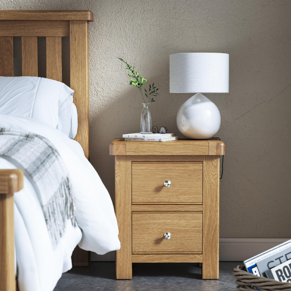 Normandy 2 Drawer bedside