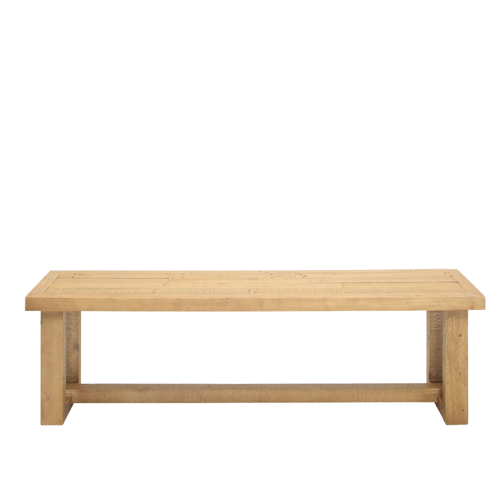 Oakley Reclaimed Wood 160cm Dining Bench in Rustic Buff Finish !New!