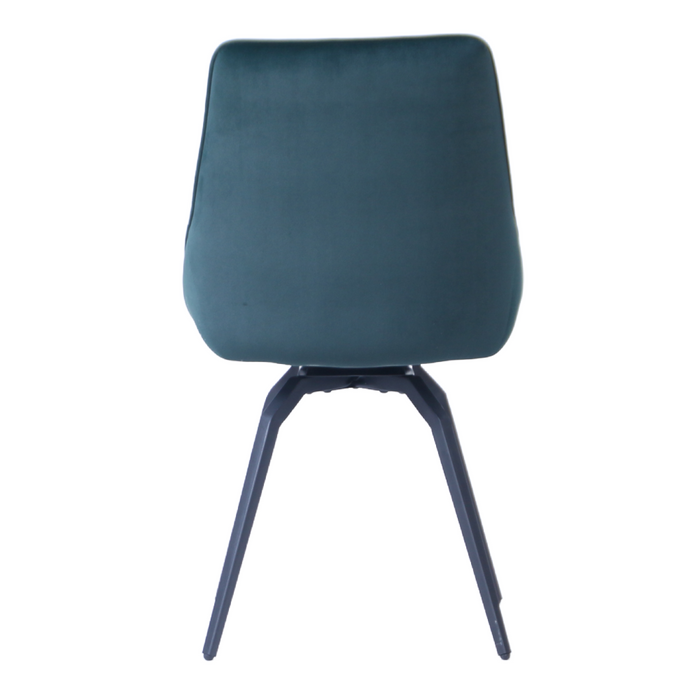 Porto Green Swivel Chair (Metal Legs)