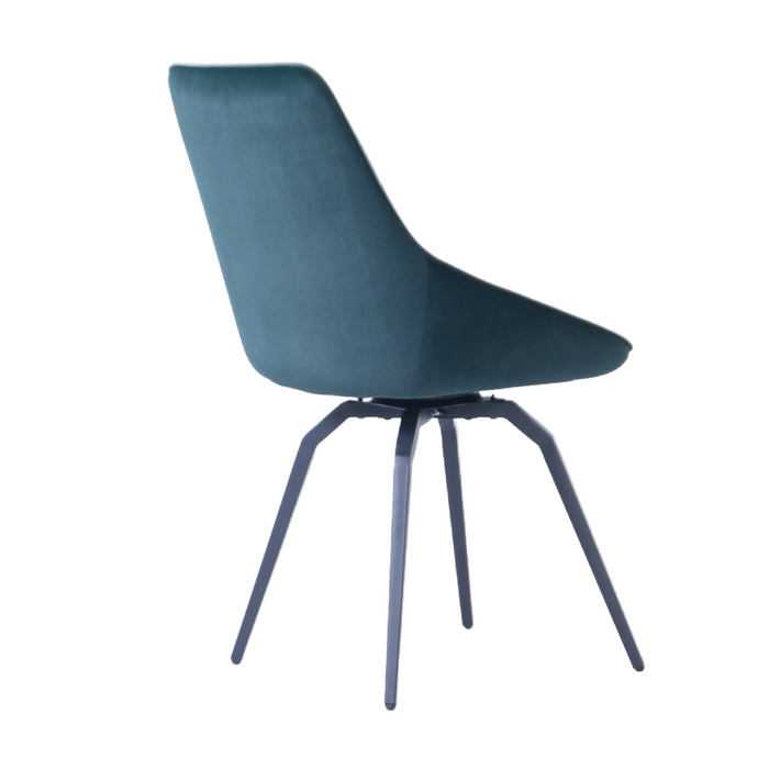 Porto Green Swivel Chair (Metal Legs)