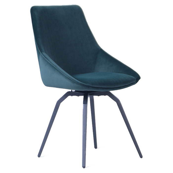 Porto Green Swivel Chair (Metal Legs)