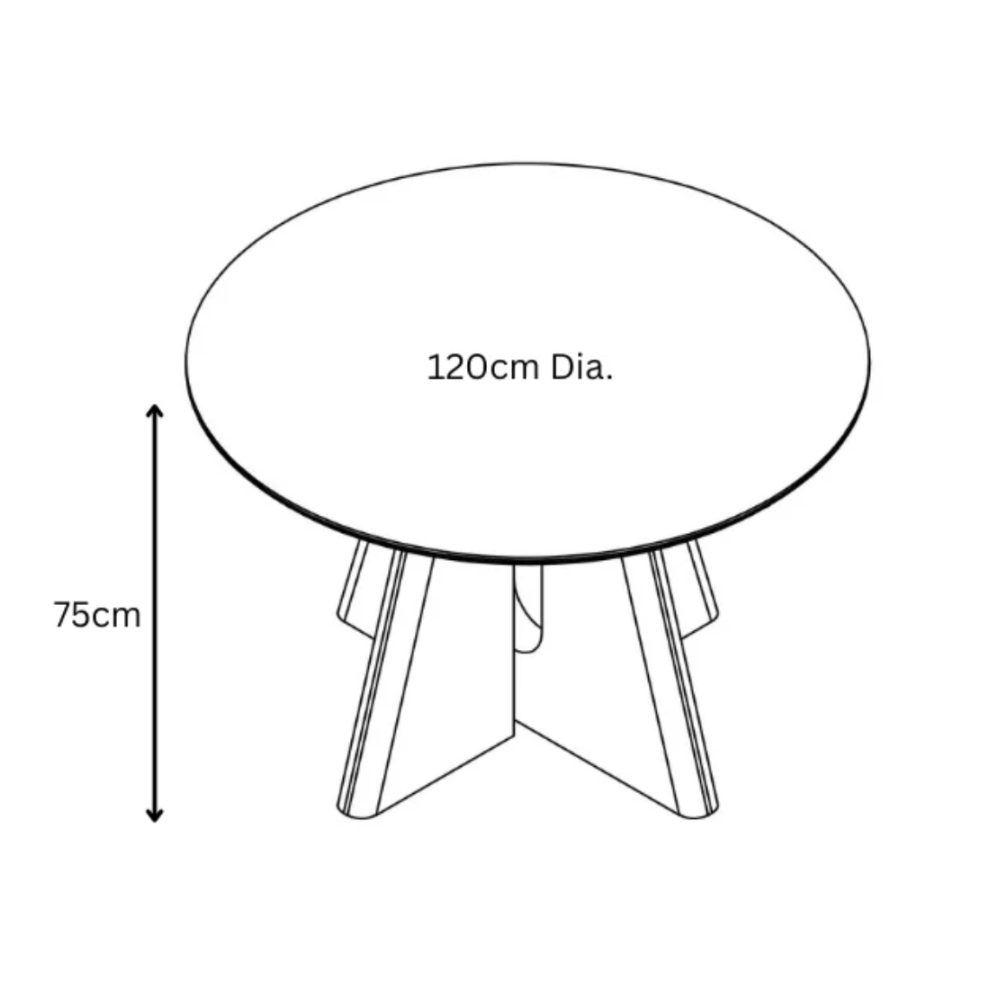 Ravello 120cm Round Dining Table