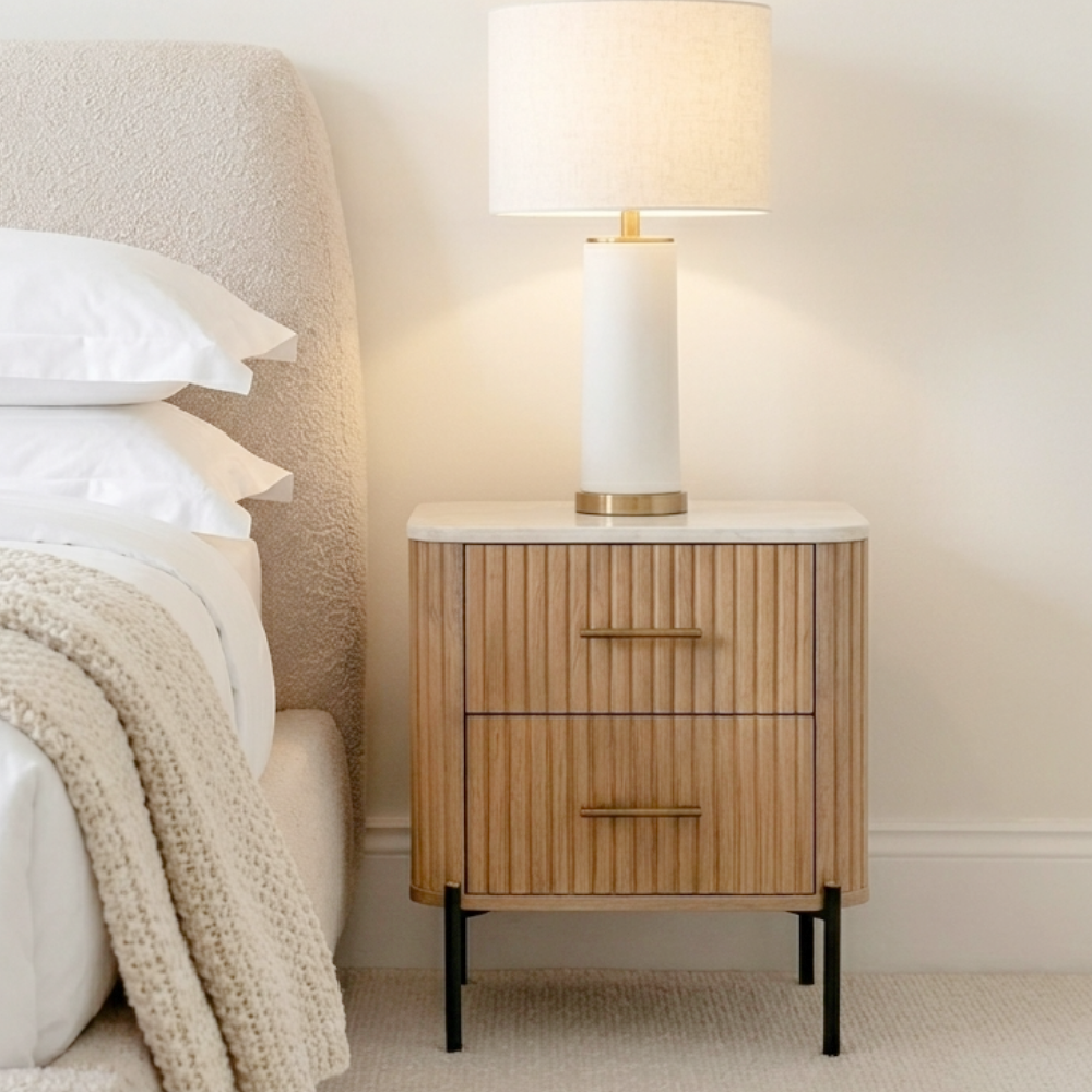 Baker Reed 2 Drawer Bedside Table