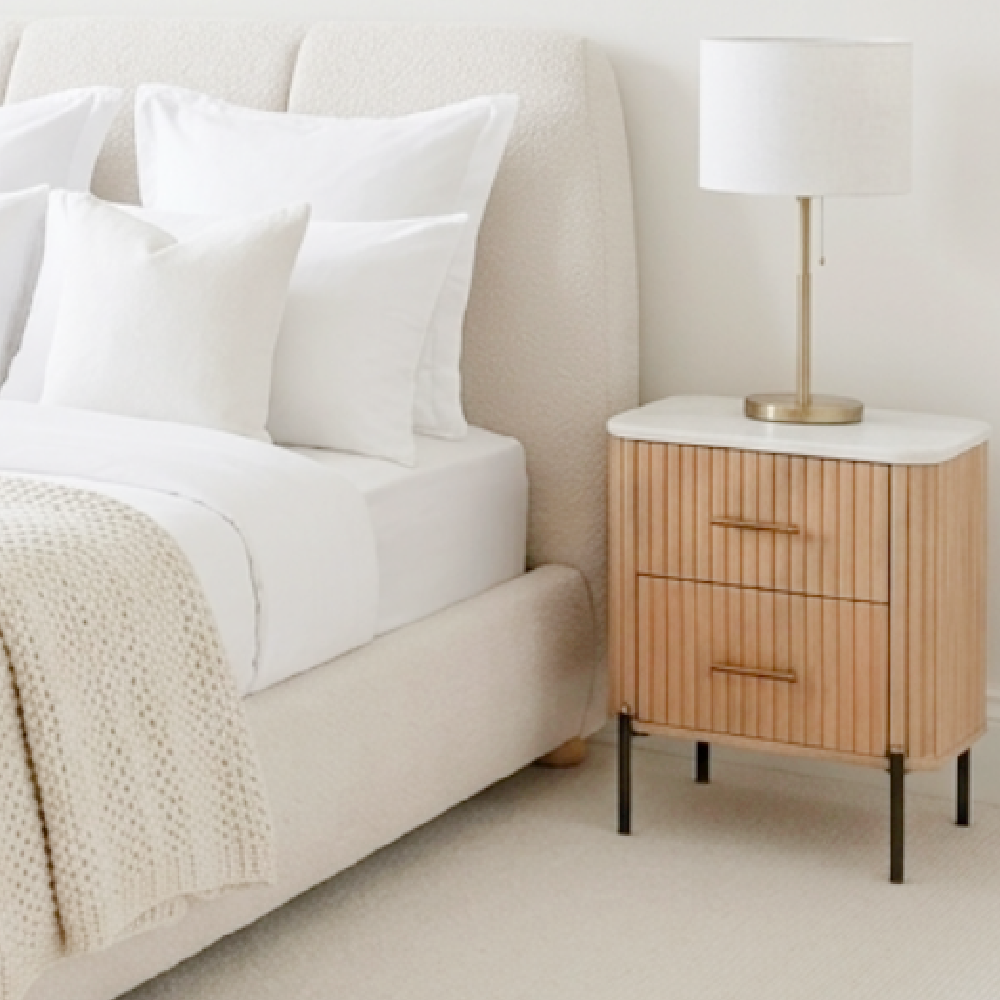 Baker Reed 2 Drawer Bedside Table