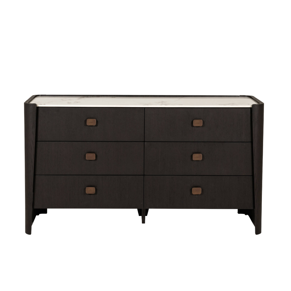Rhodes 6 Drawer Chest of Drawers Ebony
