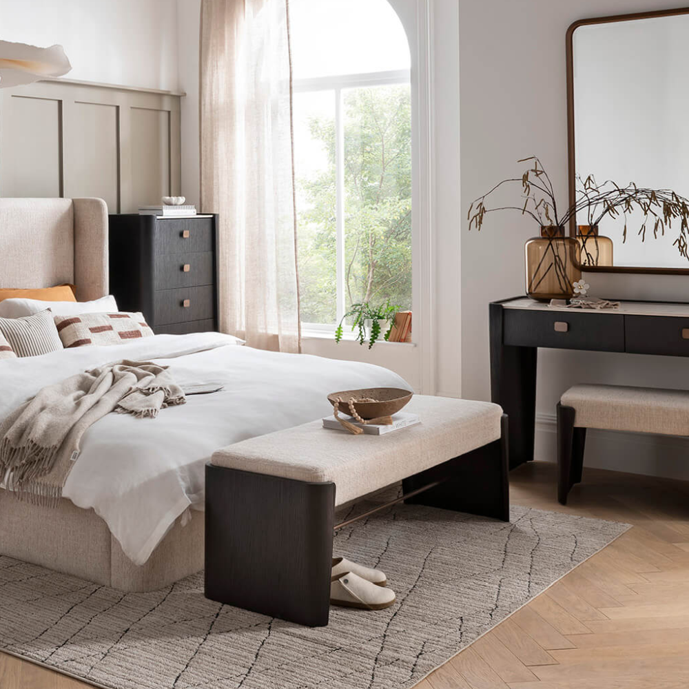 Rhodes End of Bed Bench Ebony