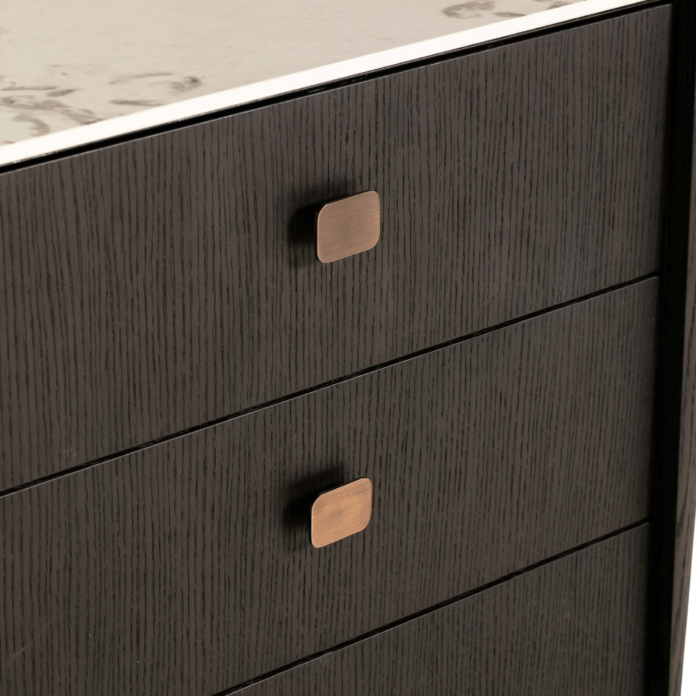 Rhodes 6 Drawer Chest of Drawers Ebony