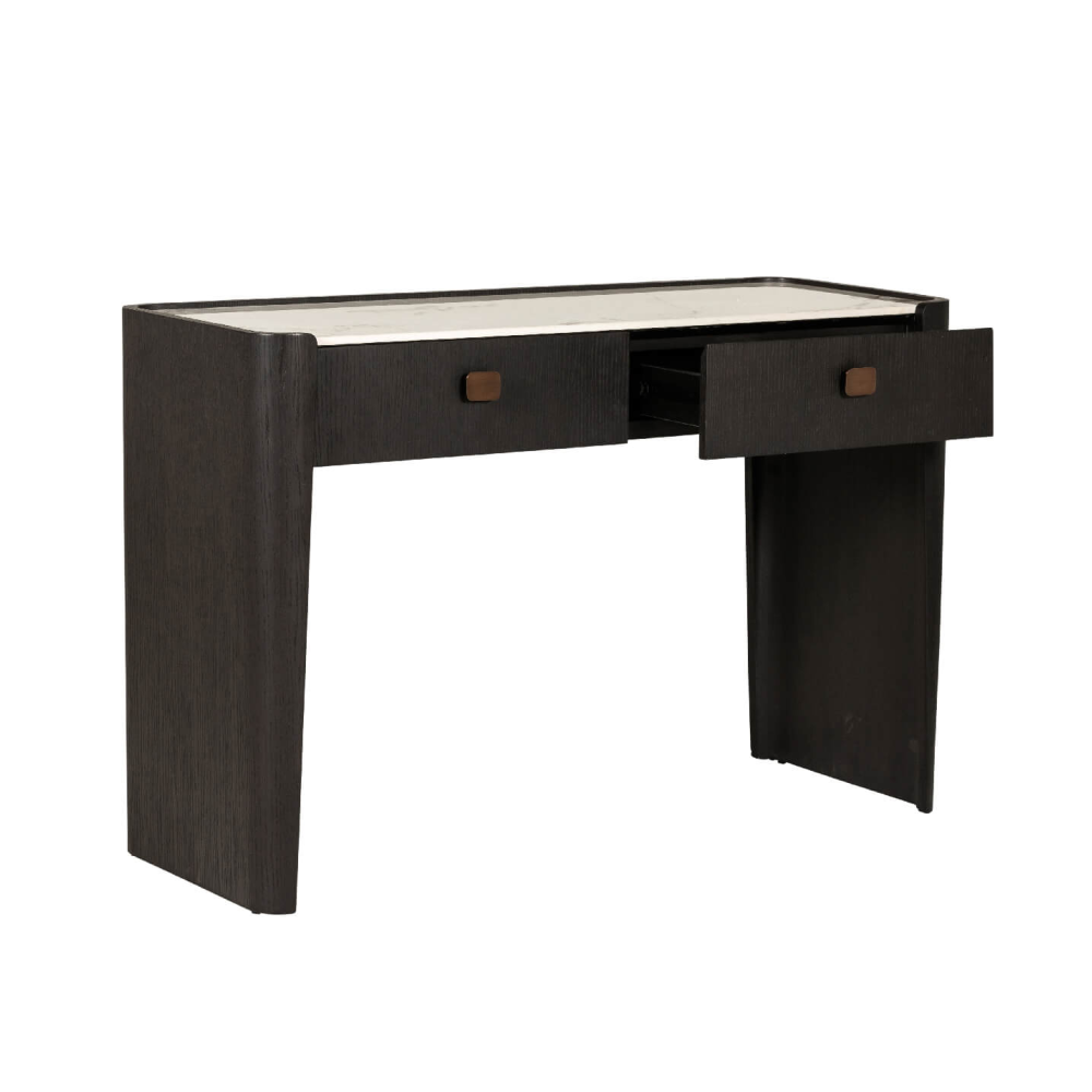Rhodes 2 Drawer Desk/Dressing Table Ebony