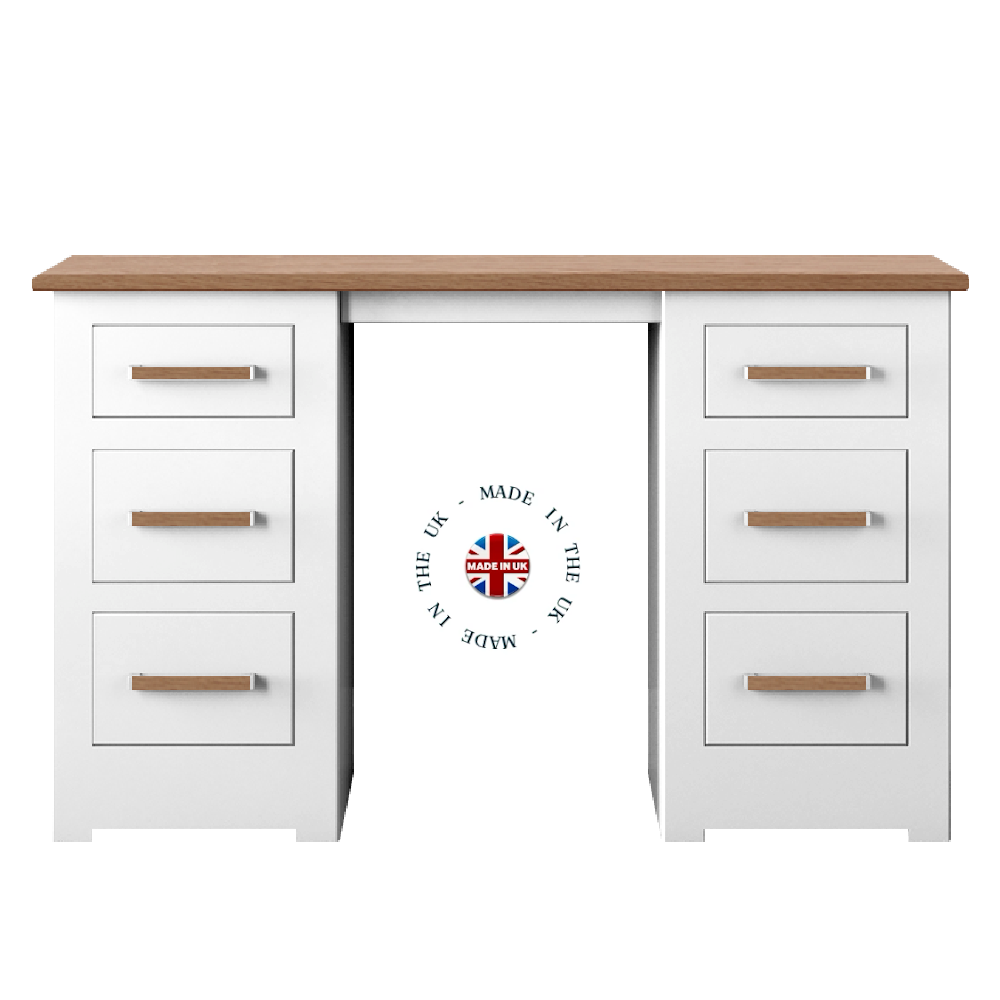 Modo Painted Double Pedestal dressing table