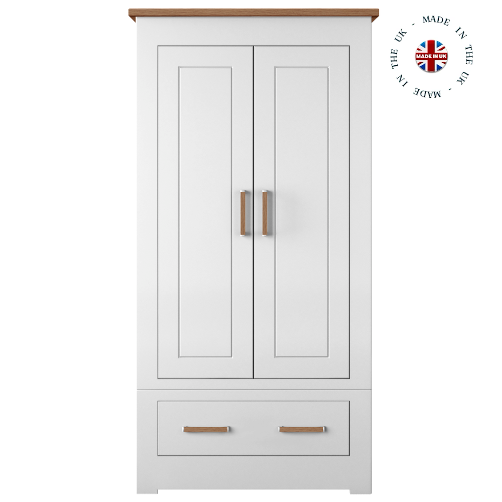 Modo Painted Double Wardrobe with drawer