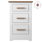 Modo Painted 3 drawer Bedside