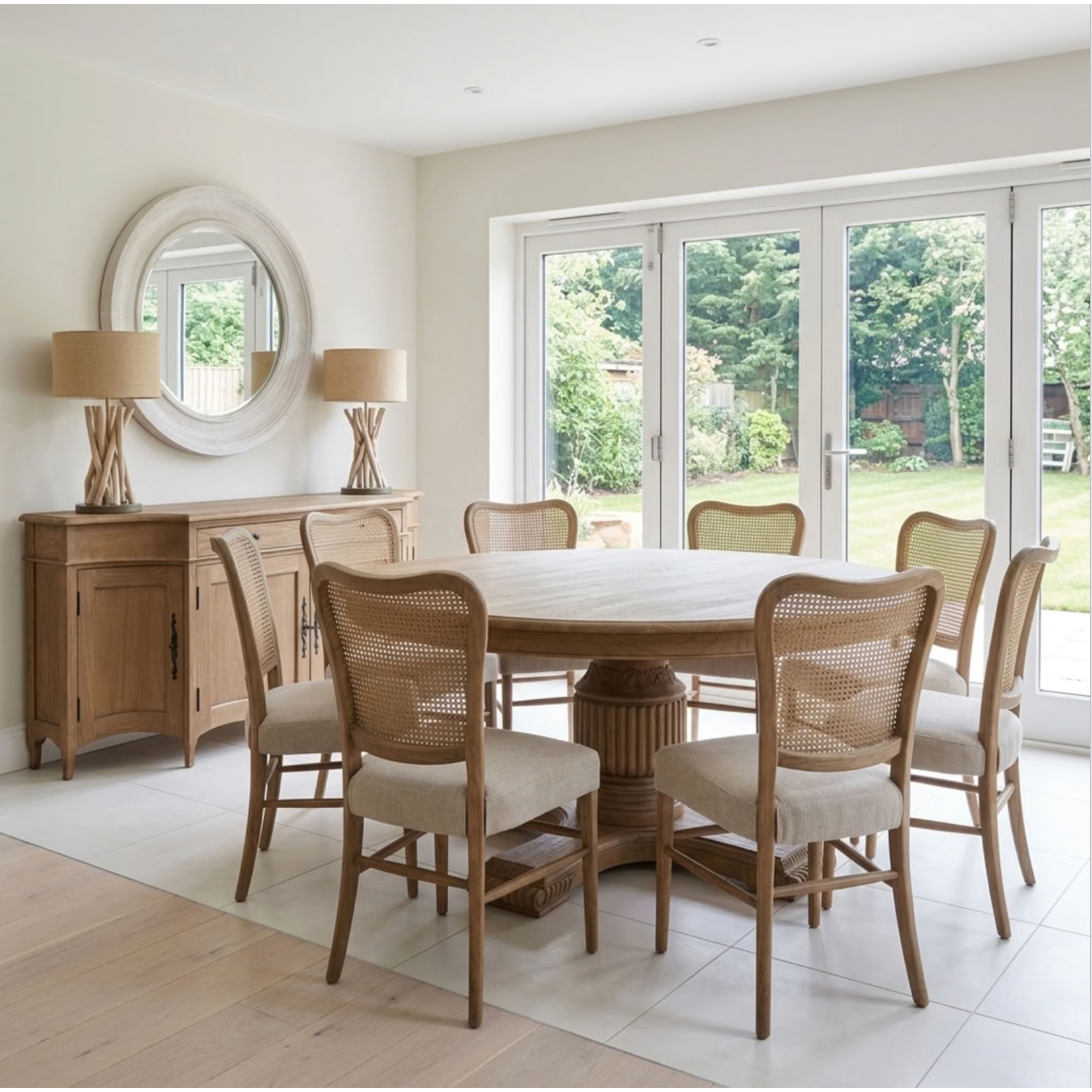 Elevate your space with the Dining Table's stylish charm.