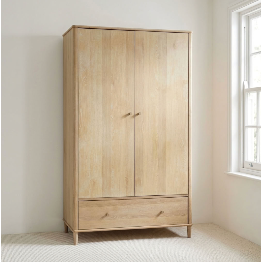 Willow washed oak Wardrobe