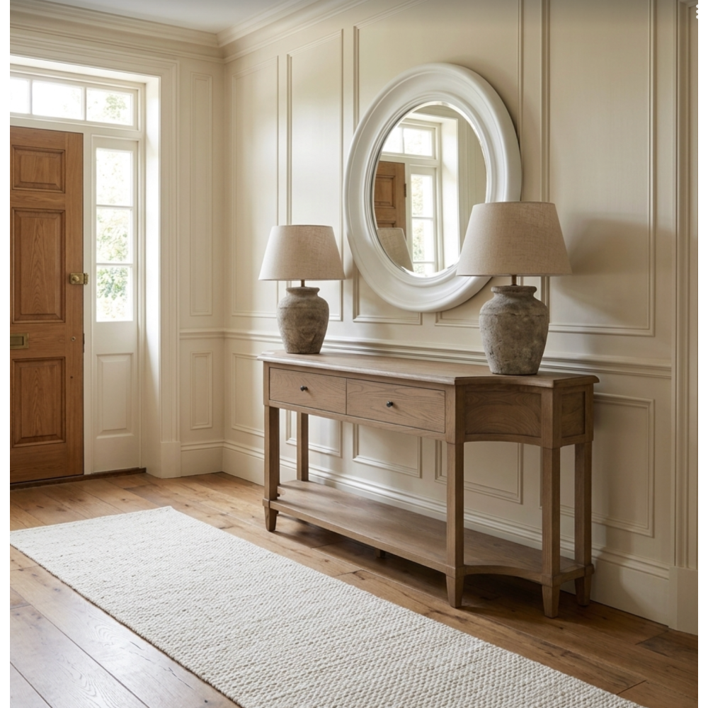 170cm Sofia Sofa Table – Smoked Oak