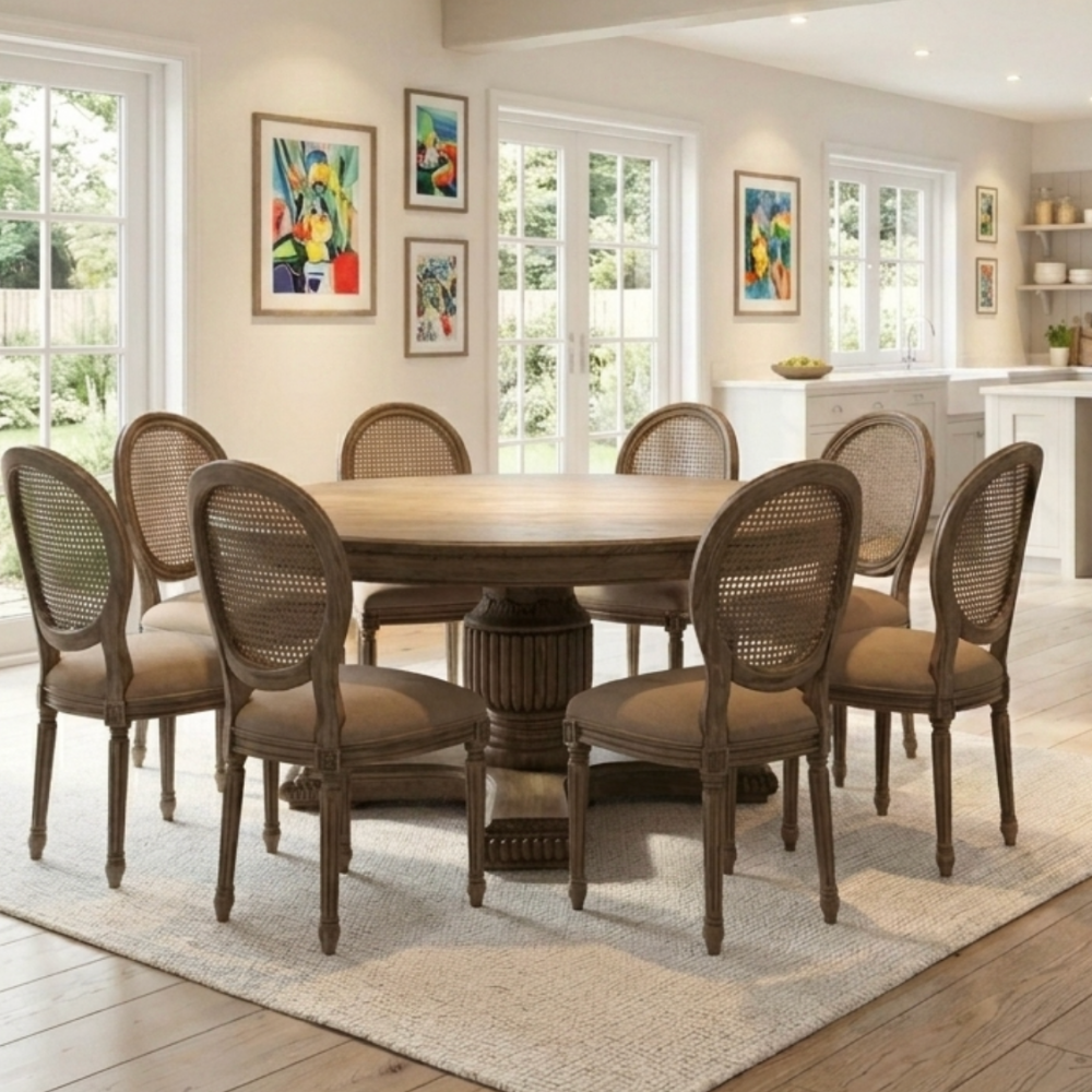 180cm Sofia Round Dining Table