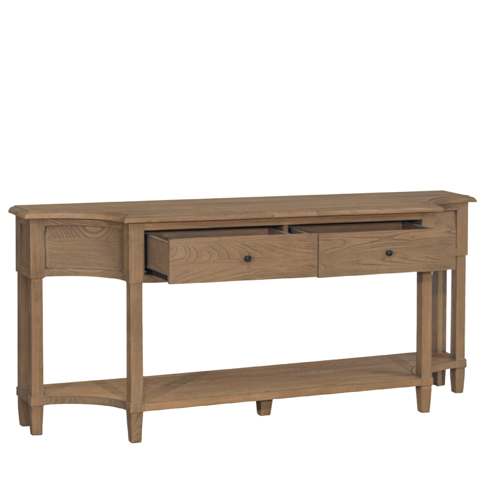 170cm Sofia Sofa Table – Smoked Oak