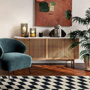 Soho Marble & Oak Large 4 door sideboard