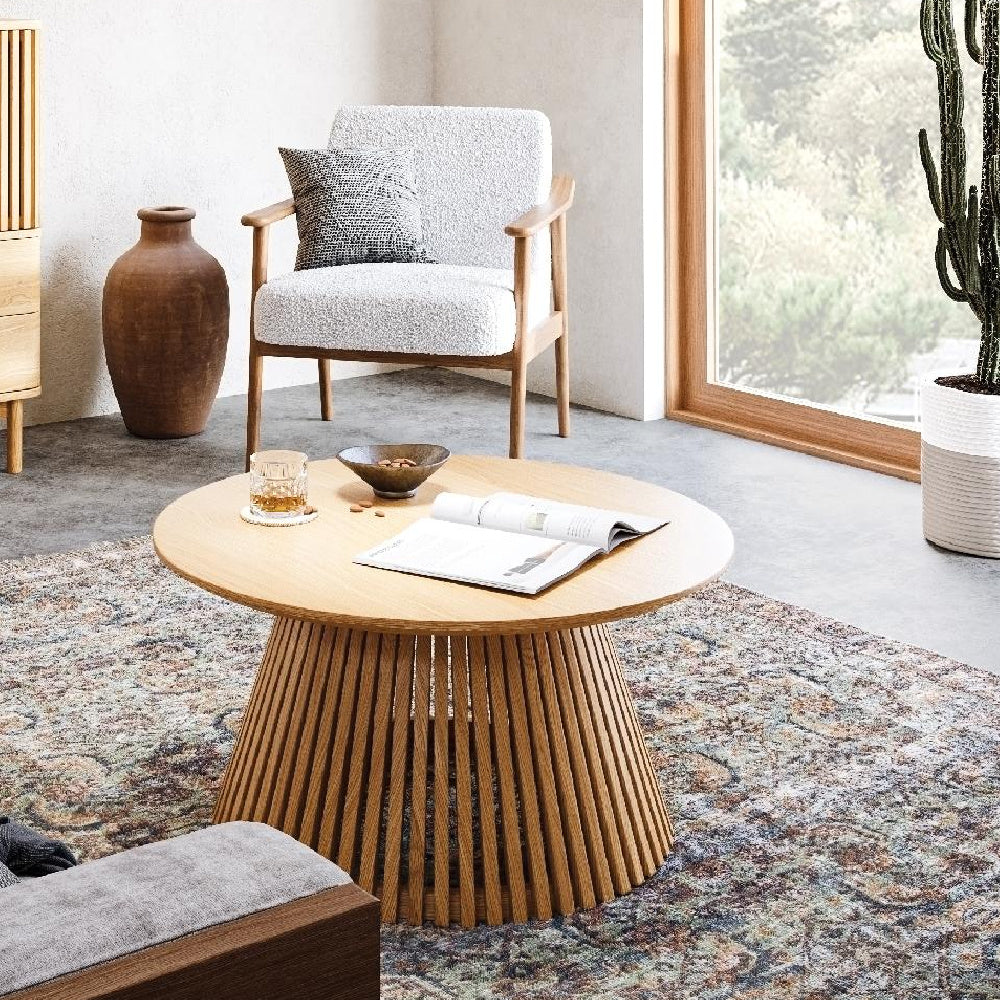 Soho Oak Round CoffeeTable