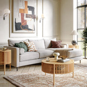 Soho Oak Round CoffeeTable with Door