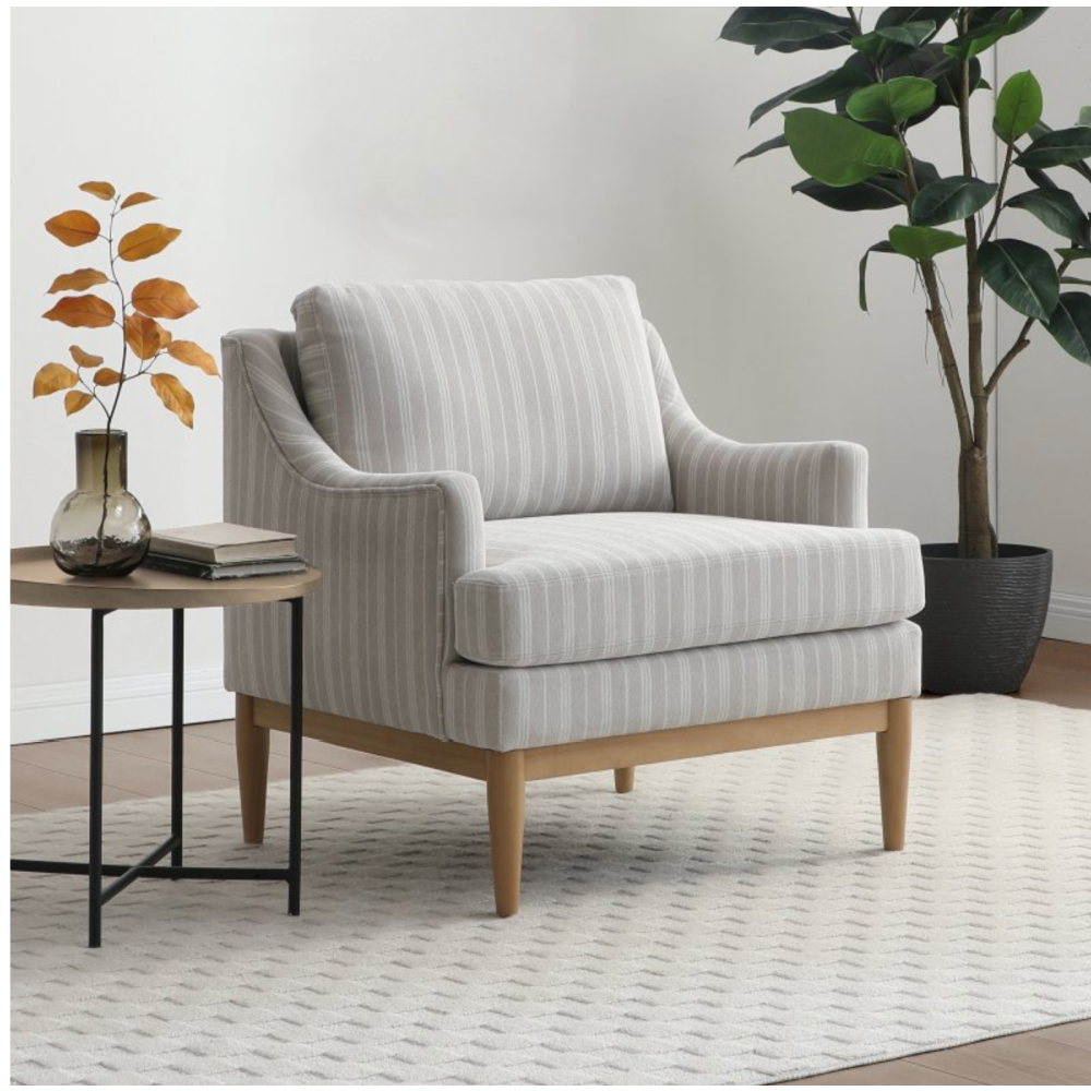 Briar Chair Natural Stripped Chenille