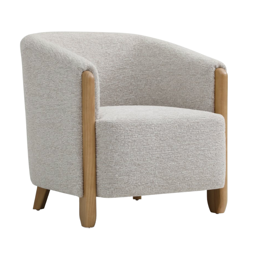 Jules Chair Natural Texture Woven Chenille