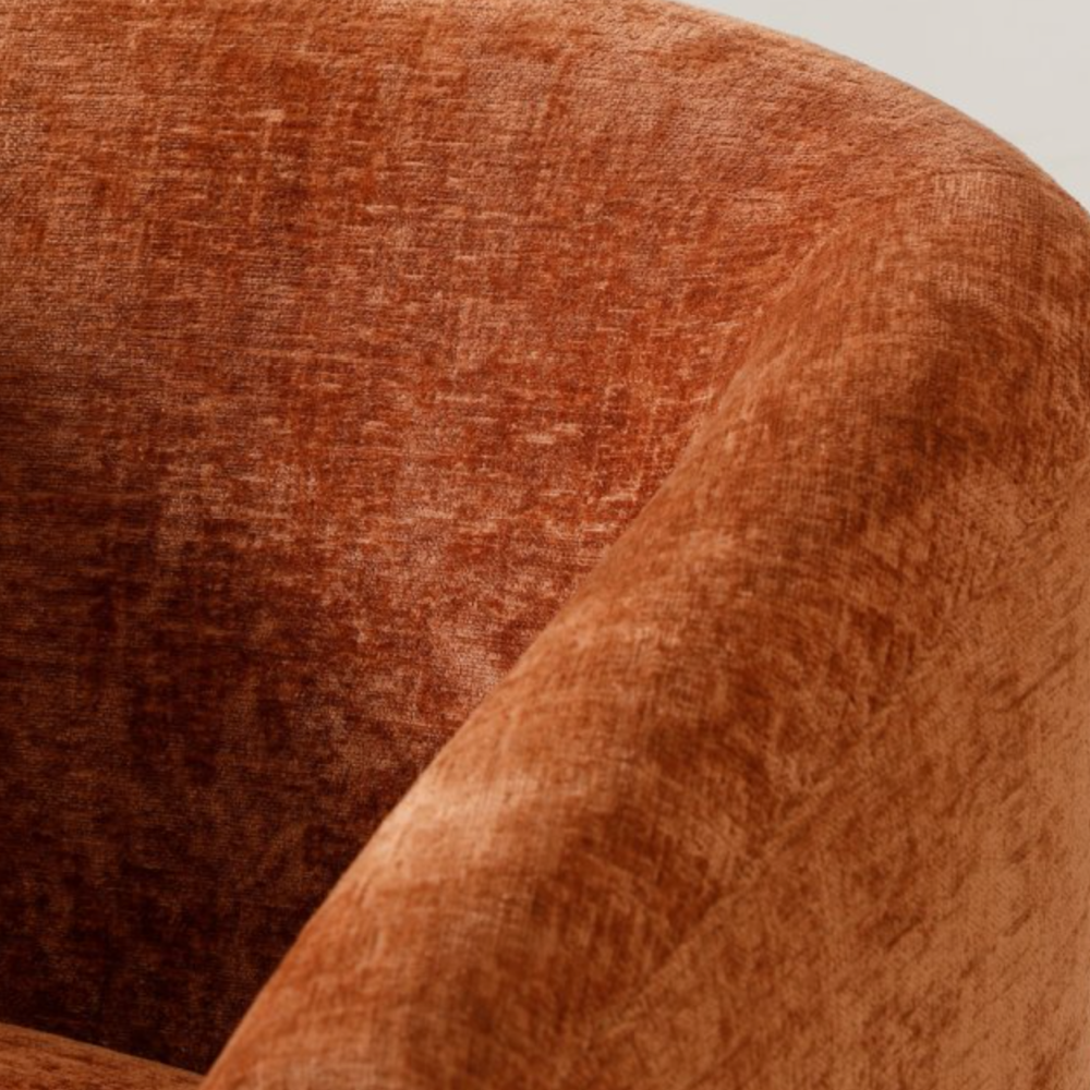 Jules Chair Natural Teracotta Distressed Chenille