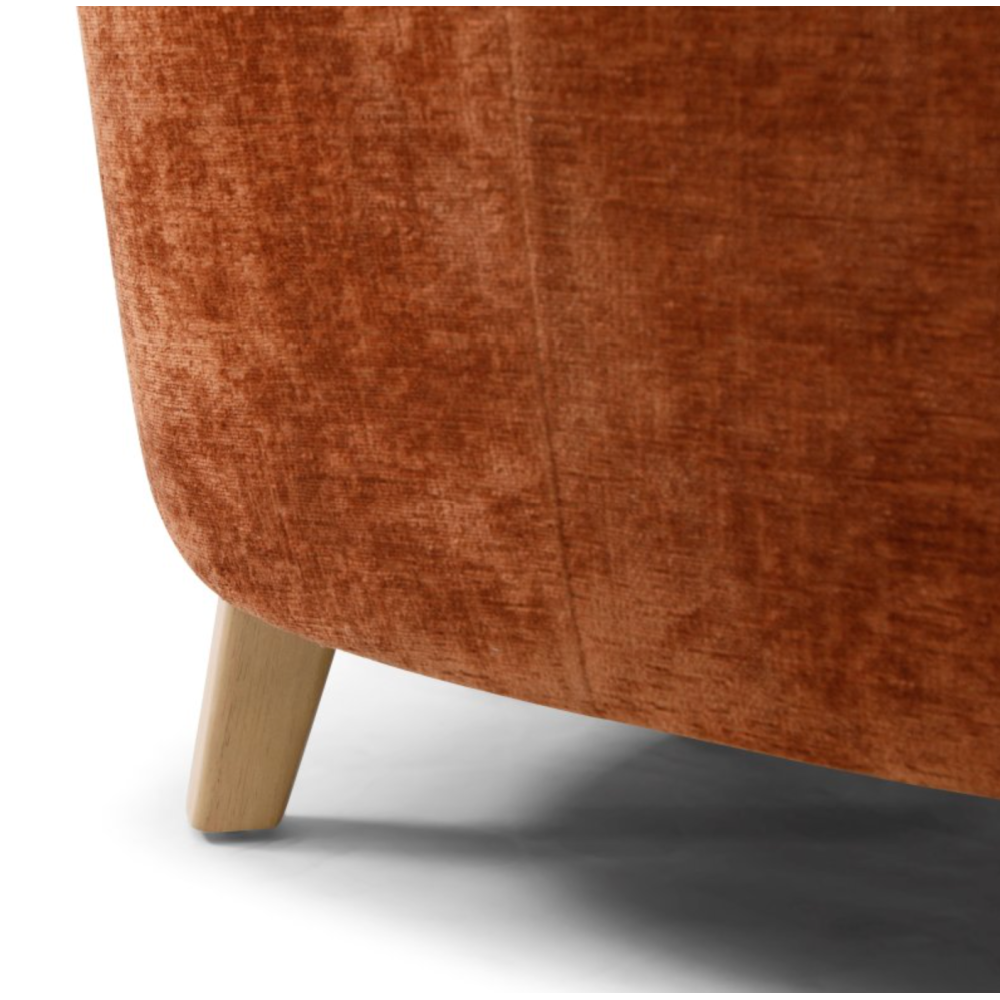 Jules Chair Natural Teracotta Distressed Chenille