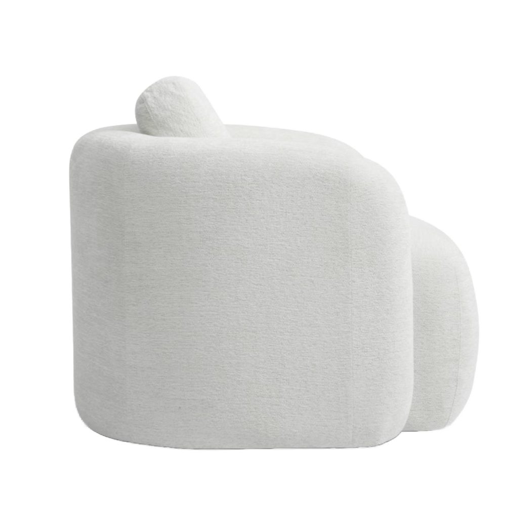 Mitch Swivel Chair Natural Soft Chenille