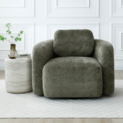 Mitch Swivel Chair Distressed Oliver Chenille