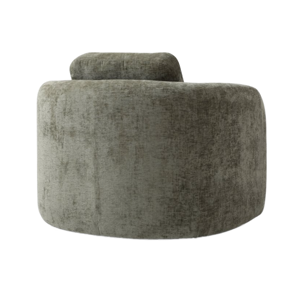 Mitch Swivel Chair Distressed Oliver Chenille