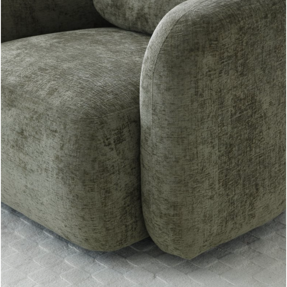 Mitch Swivel Chair Distressed Oliver Chenille