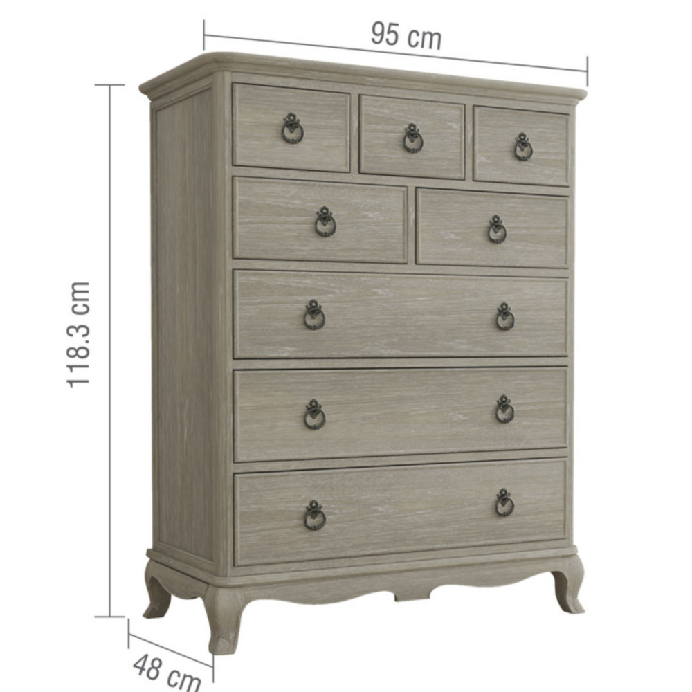 CAMILLE BEDROOM - 8 DRAWER CHEST