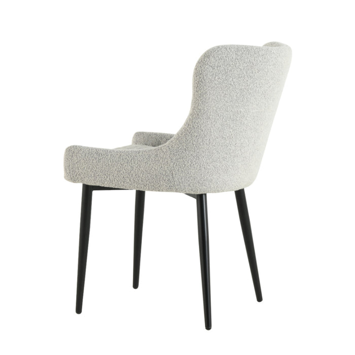 Diamond stictch stone fabric chair