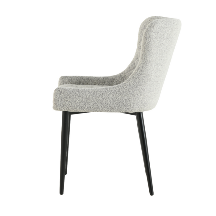 Diamond stictch stone fabric chair