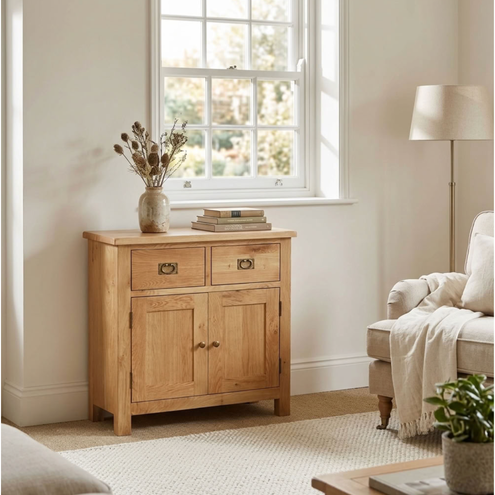 Tavistock mini rustic oak sideboard
