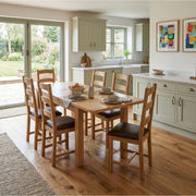 Tavistock oak farmhouse 120/65 extending table