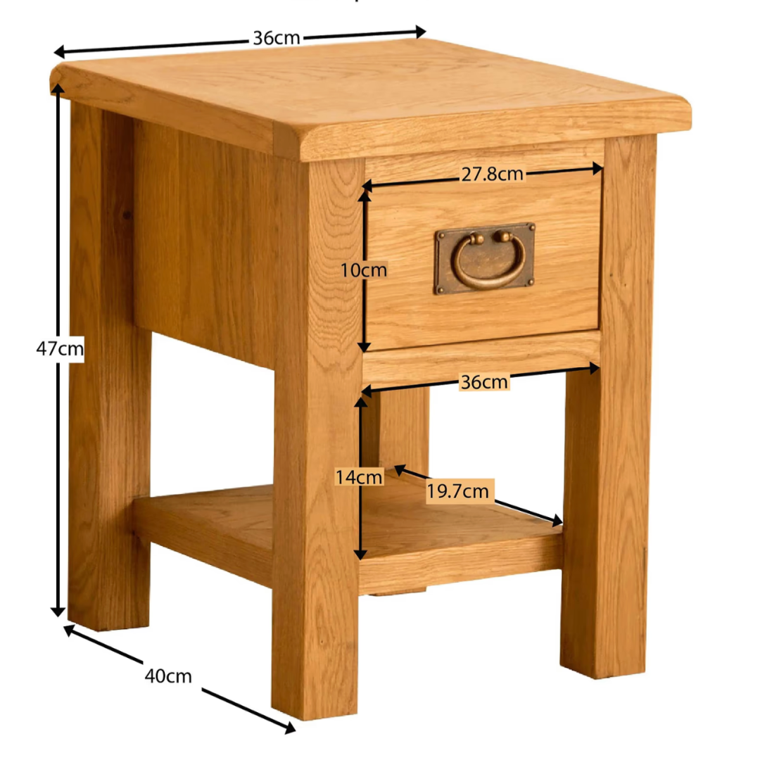 Tavistock oak Lamp table